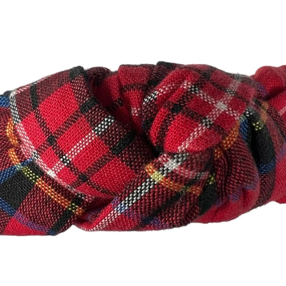 J.Crew Tartan knot Headband